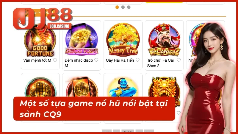 Tổng hợp các tựa game có tại sảnh nổ hũ CQ9 điện tử